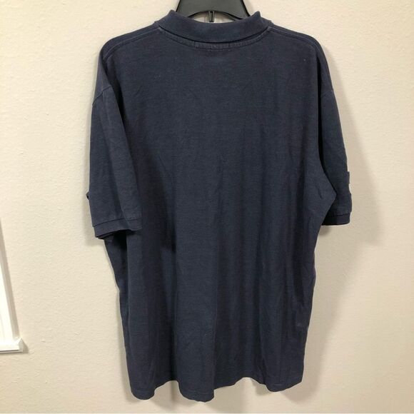 US Polo Assn Vintage Men's Navy Blue Polo Short Sleeve Shirt Embroidered size 2X - Picture 9 of 9